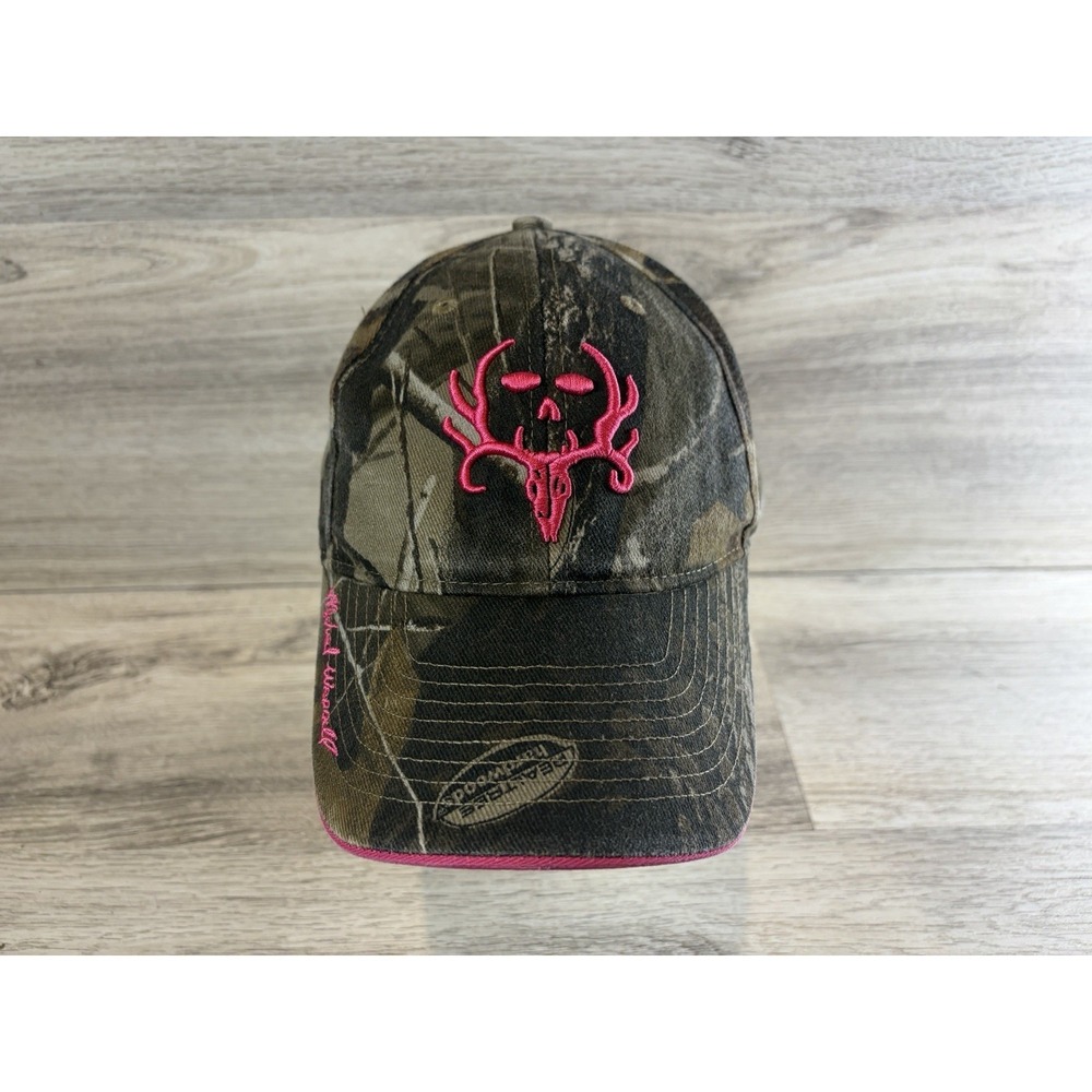 Bone Collector Camo Pink Womens Strapback Hat Cap Adjustable Hunting Outdoors